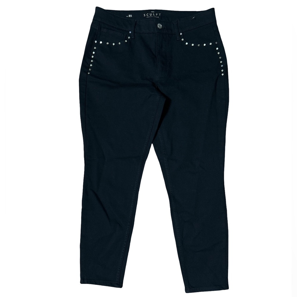 White House Black Market Sculpt Skinny Ankle Studded Pants